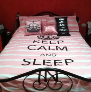 keep calm bedspread