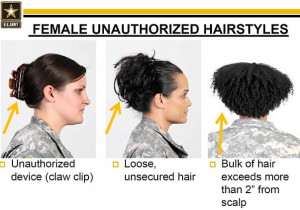 See unauthorized hairstyles after the cut