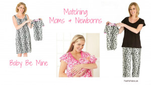 mommy and newborn matching pajamas