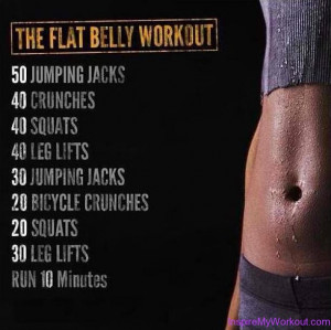 ... daily workout that will give you a flat belly and great looking abs