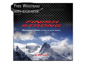 Finish Strong Motivational Quote Book