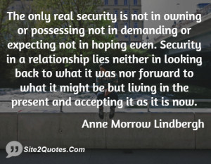 Relationship Quotes - Anne Morrow Lindbergh