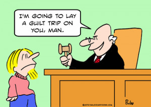 Guilt Cartoon Cartoon: guilt trip judge