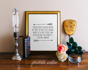 Boy Nursery Quote Print, arrow printable wall art decor, inpirational ...