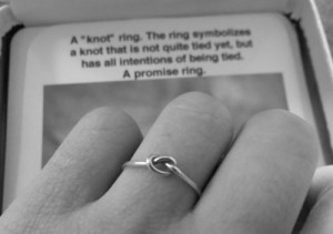 knot ring. promise ring