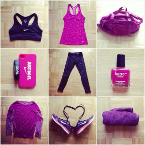 Nike Workout Quotes Nike training outfit ntc pink