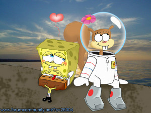 SpongeBob and Sandy Love by StePandy