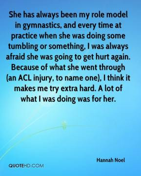 Hannah Noel - She has always been my role model in gymnastics, and ...