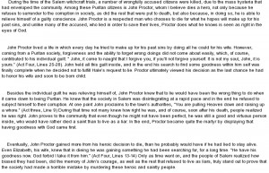 essay on John Proctor and 