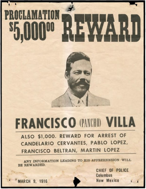 Pancho Villa WANTED POSTER **VERY LARGE* Hey Gringo! Mexican ...