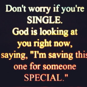 What being single means to me.