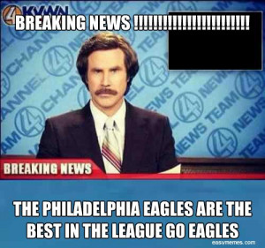 BREAKING NEWS !!!!! THE PHILADELPHIA EAGLES ARE THE ...