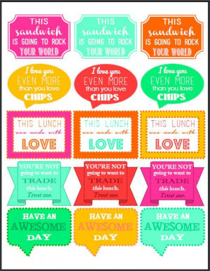 30 Printable Lunch Box Notes! So fun and cute sayings. Etsy Audrey ...