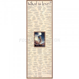 What is Love? Quotes Door Art Poster