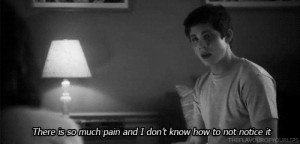 ... suicide pain self harm anger sadness perks of being a wallflower