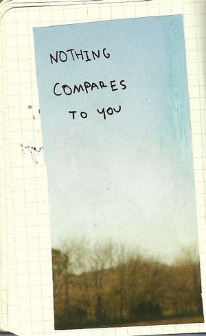 Nothing compares to you.... So very true #quotes