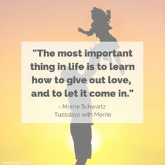 ... Morrie Schwartz, Tuesdays with Morrie (Mitch Albom) Photo credit: http