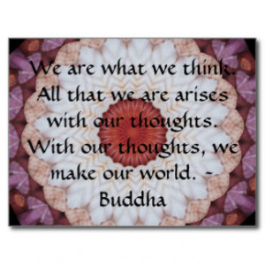 Buddha inspirational QUOTE Postcard