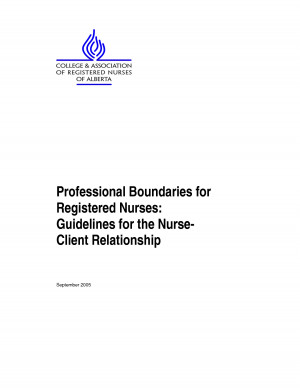 Professional Boundaries For Registered Nurses Guidelines The picture