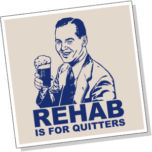 Rehab Is For Quitters Drinking Funny T-shirt