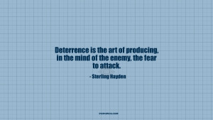 is the art of producing in the mind of the enemy the fear to attack