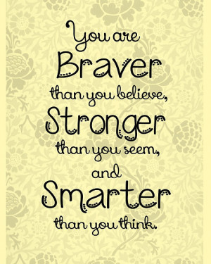 ... › Portfolio › Brave, Strong, Smart Quote - Winnie The Pooh