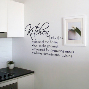 Kitchen Definition Wall Decals