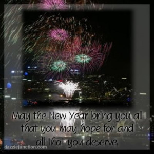 Happy New Year Hope Deserve quote