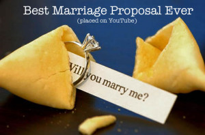 The BEST Marriage Proposal Ever (placed on YouTube)