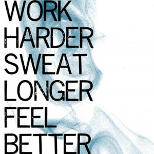 Go have a sweat session!