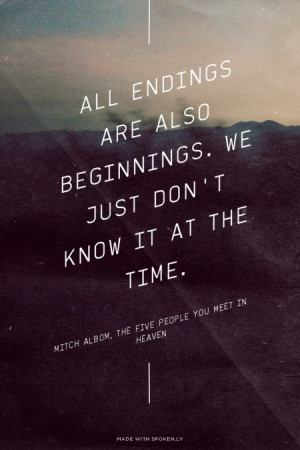 What is the best Mitch Albom, The Five People You Meet in Heaven quote ...