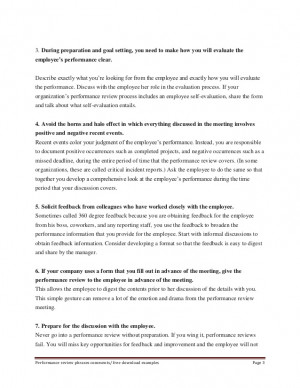 Performance Appraisal Phrases Examples