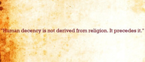 Atheism Human Decency