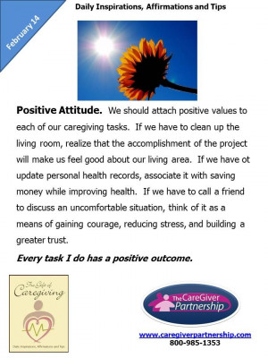 Februray 14: Positive Attitude #caregiver http://www ...