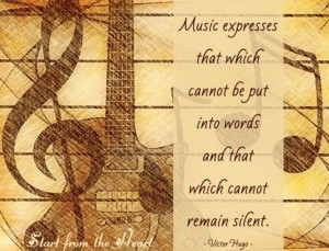 Music quote via www.Facebook.com/StartFromTheHeart