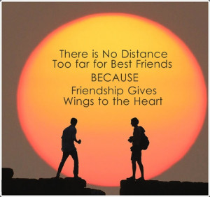 there is no distance too far for best friends because friends hip ...