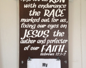 ... and display running gift RUN the RACE with ENDURANCE scripture quotes