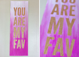 13. Ombre Quote Wall Art : The key to making this ombre art? Once you ...