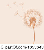 Dandelions Blowing In The Wind Clip Art Royalty free vector clip art