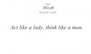 lady, life living, man, rule of a lady, rules - inspiring picture on ...