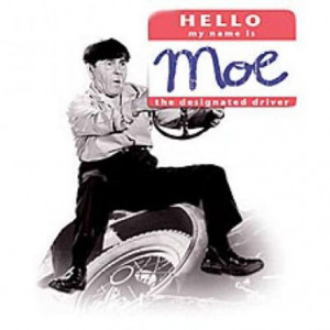Three Stooges – Moe Designated Driver – T-Shirt