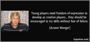 Young players need freedom of expression to develop as creative ...