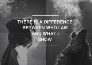 photography girl cold quote Black and White text depression sad wolf ...