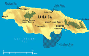 jamaica political map
