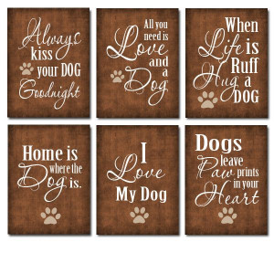 Dog art, dog quotes