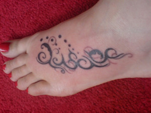 Cool Girls Tattoo on Foot