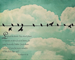 Vintage Photography Bible Quotes Vintage birds on wire - nature