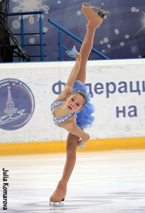 Julia Lipnitskaya -Blue Figure Skating / Ice Skating dress inspiration ...