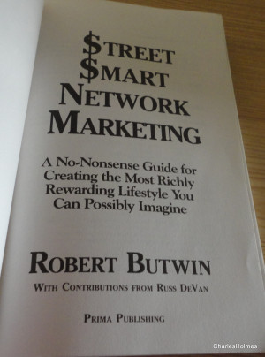 Street Smart Network Marketing Book Review: Top 22 Robert Butwin ...
