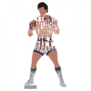 ... › Portfolio › Rocky Balboa From Rocky Typography Quote Design